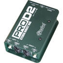 RADIAL PROD2 DI BOX Passive, stereo, 2x 6.35mm jack inputs, 2x 6.35mm jack thru