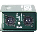 RADIAL PROD2 DI BOX Passive, stereo, 2x 6.35mm jack inputs, 2x 6.35mm jack thru