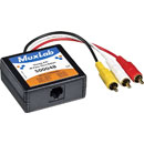 MUXLAB 500048 STEREO AV/IR PASS-THRU BALUN 3x male RCA, RJ45, terminal screws, male