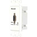 MUXLAB 500041-WP VIDEO BALUN Wallplate, VGA, display side, 1-gang US, white