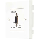 MUXLAB 500043-WP VIDEO BALUN Wallplate, VGA, PC side, 1-gang UK, white