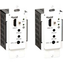 MUXLAB 500451-WP VIDEO EXTENDER KIT Wallplate, HDMI, UHD-4K, 1-gang US, Decora, white