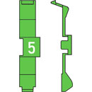 RETROFIT CABLE MARKERS PC60.5, green (strip of 32)