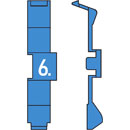 RETROFIT CABLE MARKERS PC36.6, blue (strip of 32)