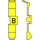 RETROFIT CABLE MARKERS PC60.B, black on yellow (strip of 32)