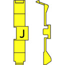 RETROFIT CABLE MARKERS PC36.J, black on yellow (strip of 32)