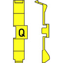 RETROFIT CABLE MARKERS PC36.Q, black on yellow (strip of 32)