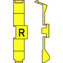 RETROFIT CABLE MARKERS PC36.R, black on yellow (strip of 32)