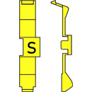 RETROFIT CABLE MARKERS PC36.S, black on yellow (strip of 32)