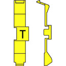 RETROFIT CABLE MARKERS PC36.T, black on yellow (strip of 32)