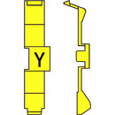 RETROFIT CABLE MARKERS PC36.Y, black on yellow (strip of 32)