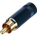 REAN NYS352BG RCA (PHONO) PLUG Black shell, gold contacts