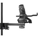 K&M 19743 TABLET HOLDER Pole-mount clamp, 150-330mm x 158-280mm range, Bio-based plastic, black