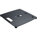 K&M 26707 BASE PLATE S Steel, 406x406x23mm, 3x M20 threads, black