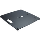 K&M 26713 BASE PLATE M Steel, 489x489x23mm, 3x M20 threads, black