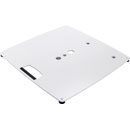 K&M 26716 BASE PLATE L Steel, 550x550x23mm, 3x M20 threads, white