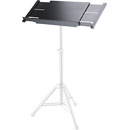 K&M 12338 ORCHESTRA MUSIC STAND DESK Black, wood, expanding, 575-870 x 360mm