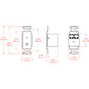 RDL DB-TPS8A AUDIO SENDER Active, 1x 3.5mm jack input, Format-A RJ45 I/O, black