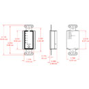 RDL DS-RCS4 REMOTE 4-channel, single selection button, stainless steel