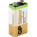 GP SUPER ALKALINE BATTERY PP3 size, 9V