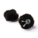 DPA AIR1 WINDSCREEN Fur, large, black (pack of 2)