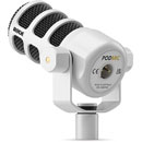 RODE PODMIC MICROPHONE Dynamic, cardioid, end address, white