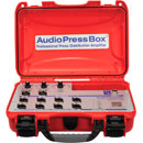 AUDIOPRESSBOX APB-MINI PRESS SPLITTER Portable, USB-C, active, 3x12, 24V DC mains, red