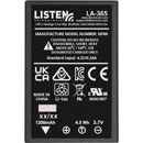 LISTEN TECHNOLOGIES LA-365 BATTERY Replacement, Lithium-ion