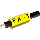 PARTEX CABLE MARKERS PA1-200MBY.J Prefit, 2.5 - 5.0mm, letter J, black on yellow (pack of 200)