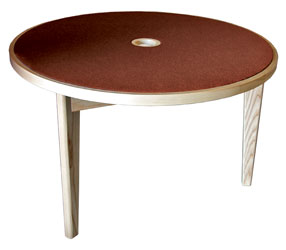 CANFORD ACOUSTIC TABLE Ash, circular 1220mm (specify fabric colour)