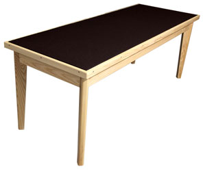 CANFORD ACOUSTIC TABLE Ash, rectangular 1530 x 740mm, Black Magic