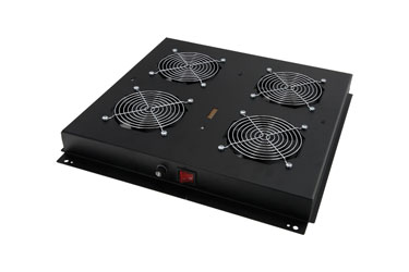 LANDE ROOF FAN TRAY 4 fans, on/off switched, for ES362, ES462 rack, black