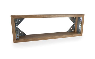 CANFORD ES4141003/O AV WALL RACK 3U, 100mm deep, Oak