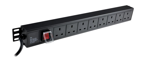 CANFORD ES7880568-T PDU, vertical, 8-way, UK