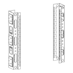 LANDE RACKS 19 INCH PROFILES For ES466E 600mm high x 600mm wide x 250mm deep cabinet, pair