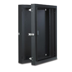 LANDE PR12615/B-L HINGED REAR SECTION For Proline wall rack cabinet, 12U, black