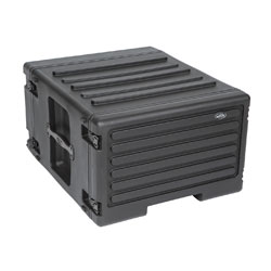 SKB 1SKB-R6UW ROLLING ROTO RACK CASE 6U, stacking, waterproof gasket, pull handle, built-in wheels