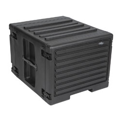 SKB 1SKB-R8UW ROLLING ROTO RACK CASE 8U, stacking, waterproof gasket, pull handle, built-in wheels