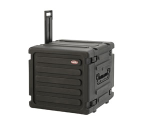 SKB 3SKB-R10U20W ROTO SHOCK RACK CASE 10U, 20-inch depth, pull handle and wheels, black