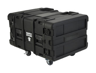 SKB 3SKB-R906U24 ROTO SHOCK RACK CASE 6U, 24-inch depth, 4x castors, black