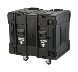 SKB 3SKB-R912U24 ROTO SHOCK RACK CASE 12U, 24-inch depth, 4x castors, black