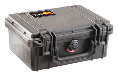 PELI 1150 PROTECTOR CASE Internal dimensions 211x147x95mm, empty, black