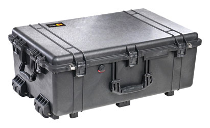 PELI 1650 PROTECTOR CASE Internal dimensions 722x442x270mm, empty, wheeled, black