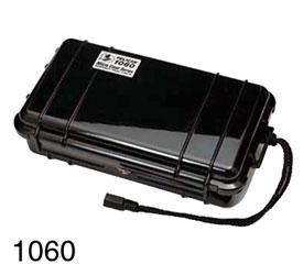 PELI 1060 MICRO CASE Internal dimensions 210x108x57mm, empty, black