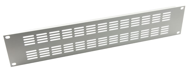 CANFORD RACKVENT Rack ventilation panel 2U, aluminium, slotted, grey painted