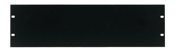 CANFORD RACK PANEL BLANK, FULL WIDTH 3U Flat aluminium, black painted