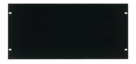 CANFORD RACK PANEL BLANK, FULL WIDTH 5U Flat aluminium, black painted