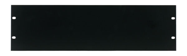 CANFORD RACK PANEL BLANK, FULL WIDTH 3U Steel, black painted