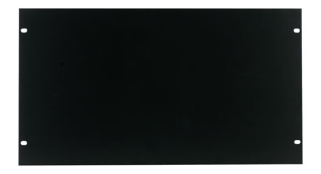 CANFORD RACK PANEL BLANK, FULL WIDTH 6U Steel, black painted