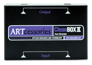 ART CLEANBOX II HUM ELIMINATOR Dual 6.35mm jack inputs, dual 6.35mm jack outputs